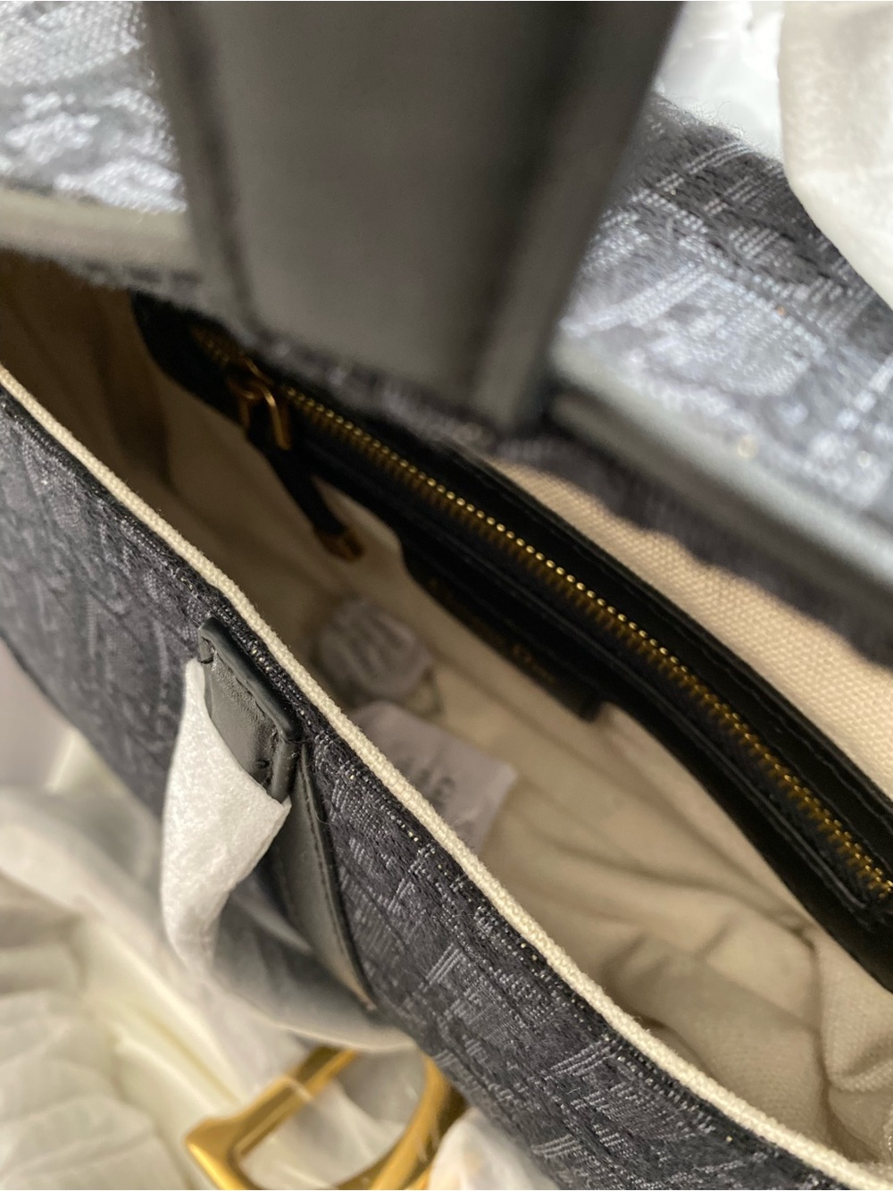 Luxury Black Saddle Bag - Designer Inspired - Picture 8 of 10
